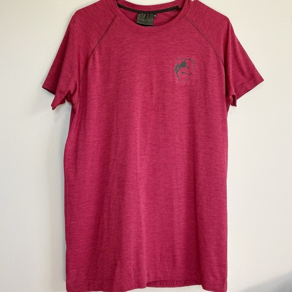 Alphalete Short Sleeve Tee With Logo Deep Red Men’s XL - Picture 1 of 8